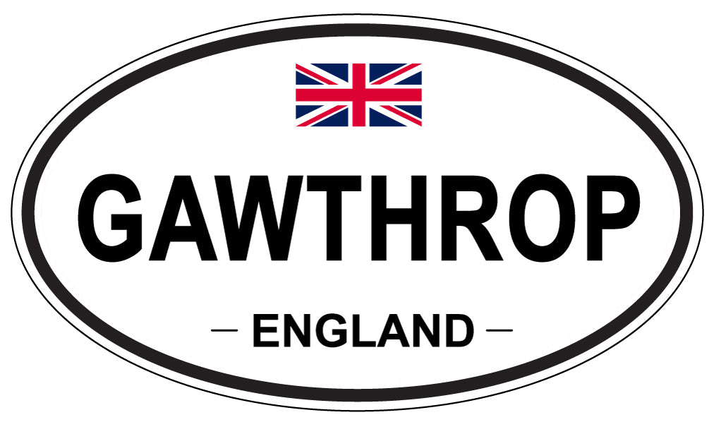 GAWTHROP, England - Oval Magnet