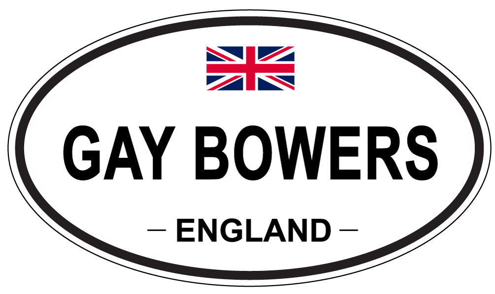 GAY BOWERS, England - Oval Magnet