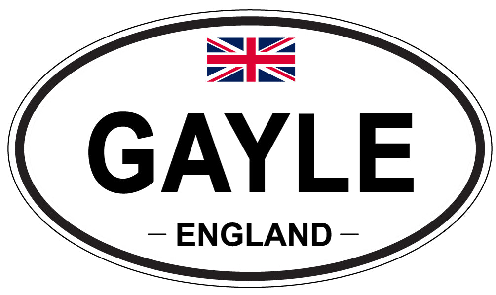 GAYLE, ENGLAND - Oval Sticker