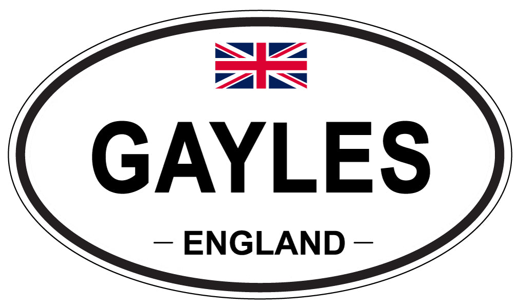 GAYLES, England - Oval Magnet