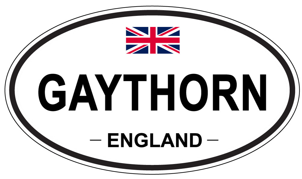 GAYTHORN, ENGLAND - Oval Sticker