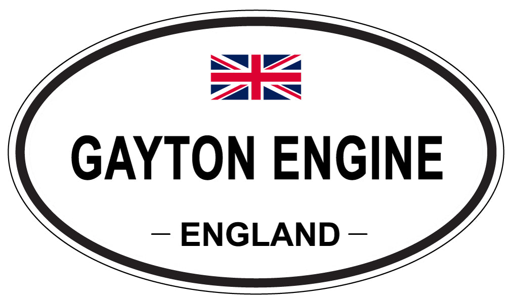 GAYTON ENGINE, ENGLAND - Oval Sticker