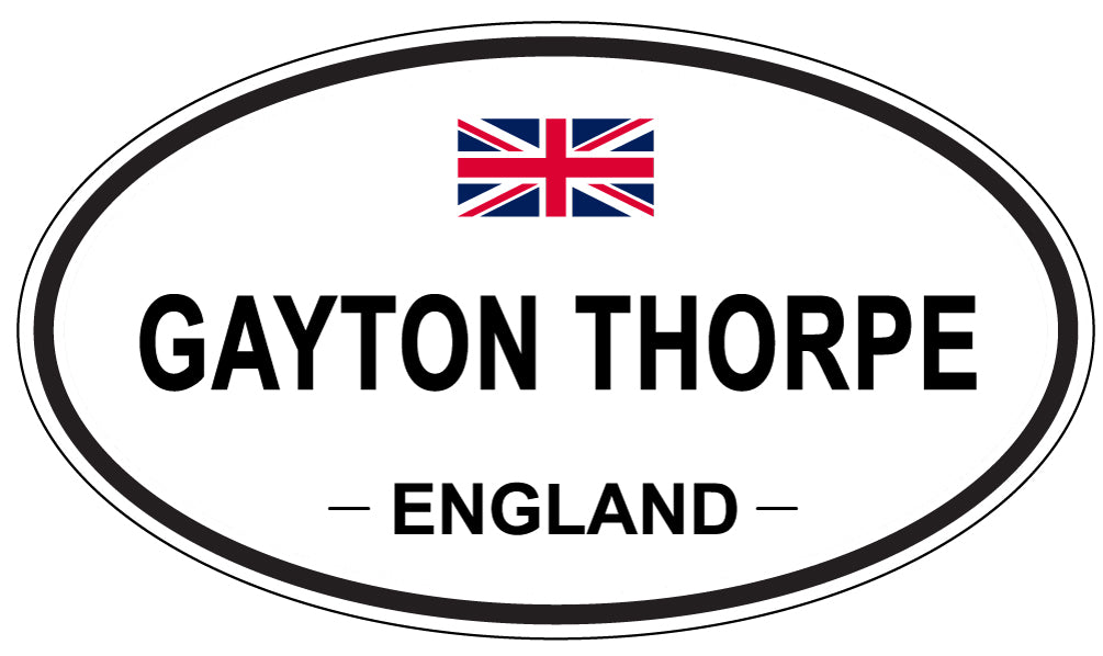 GAYTON THORPE, ENGLAND - Oval Sticker