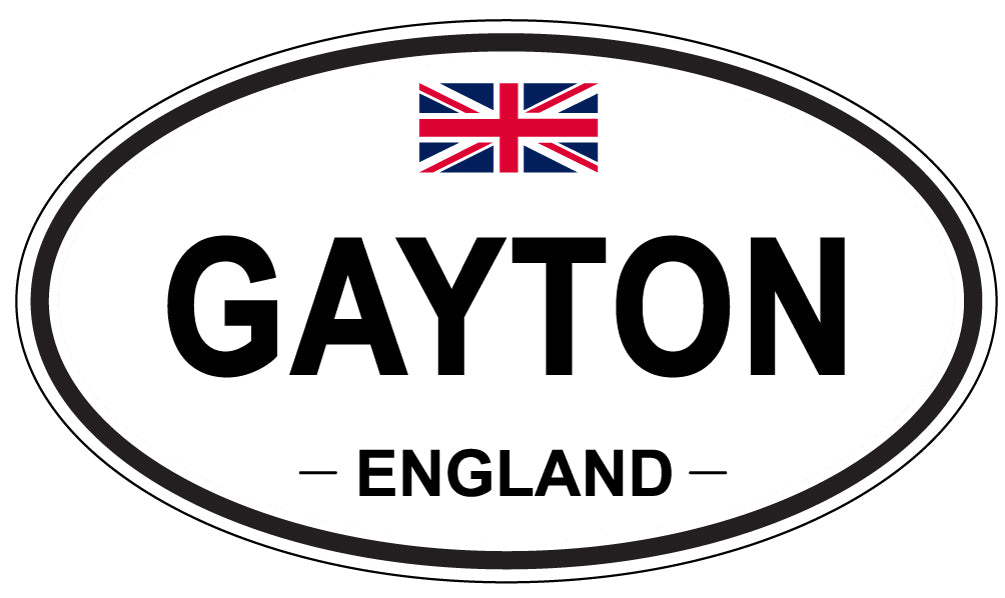GAYTON, England - Oval Magnet