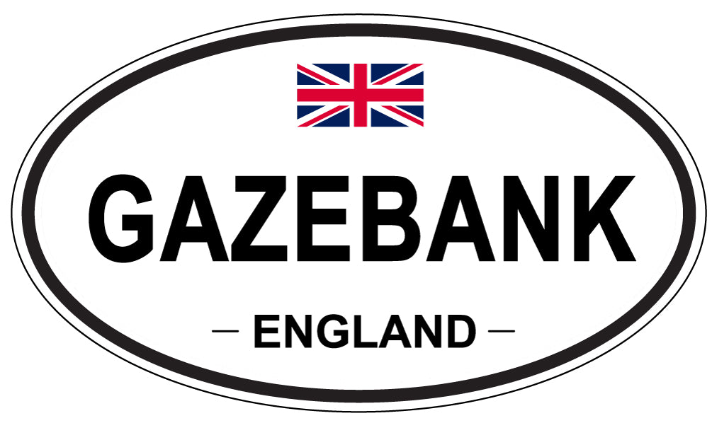 GAZEBANK, ENGLAND - Oval Sticker