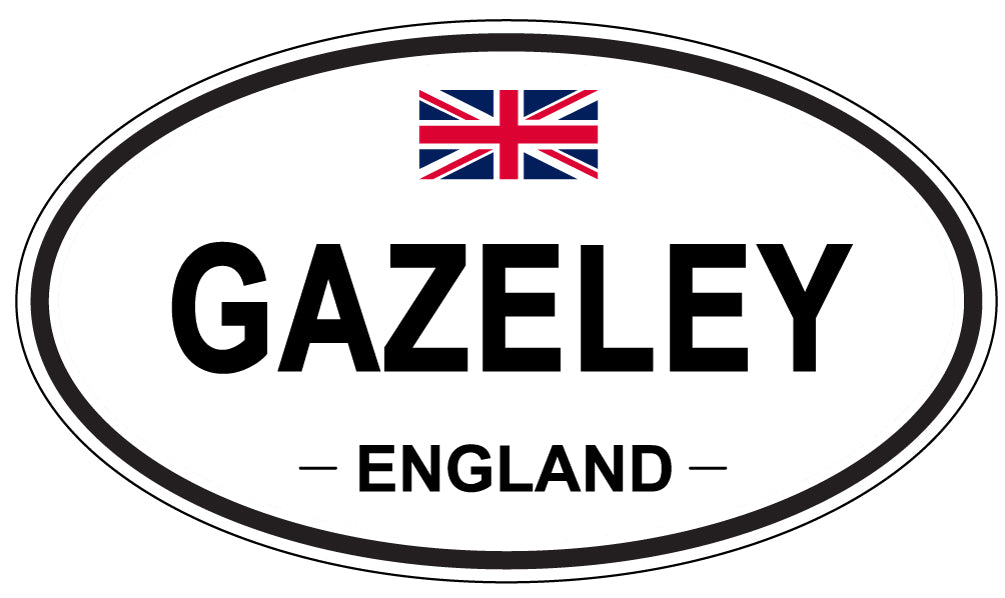 GAZELEY, England - Oval Magnet