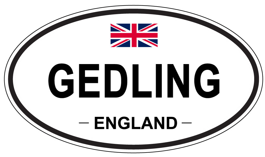 GEDLING, England - Oval Magnet