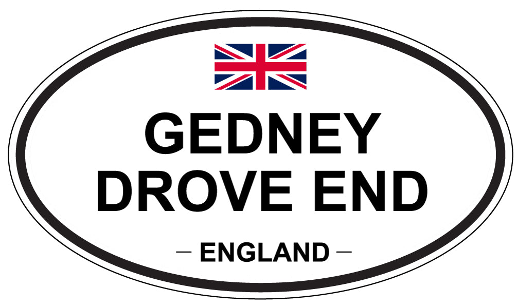 GEDNEY DROVE END, ENGLAND - Oval Sticker