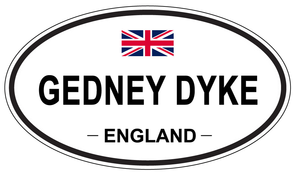 GEDNEY DYKE, ENGLAND - Oval Sticker