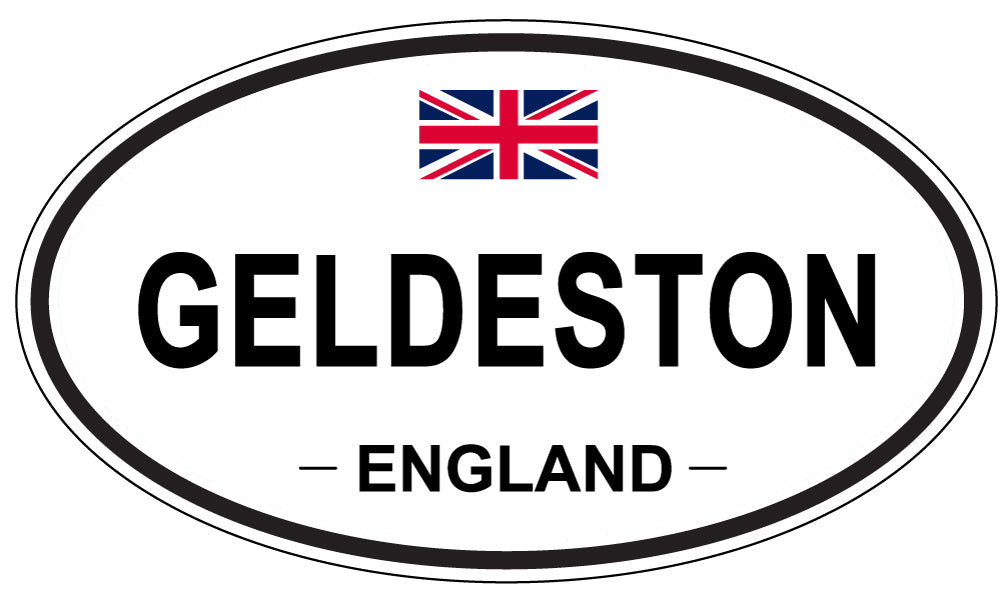 GELDESTON, ENGLAND - Oval Sticker