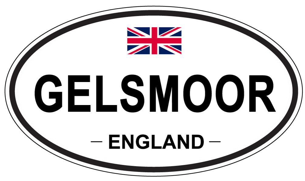 GELSMOOR, ENGLAND - Oval Sticker
