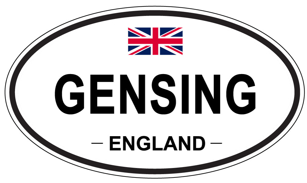 GENSING, ENGLAND - Oval Sticker