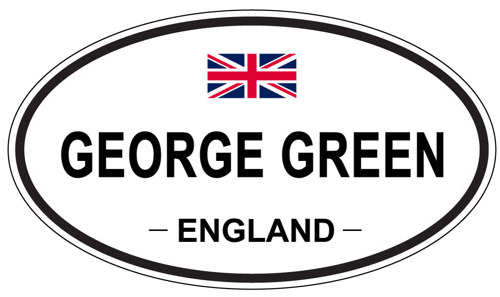 GEORGE GREEN, England - Oval Magnet