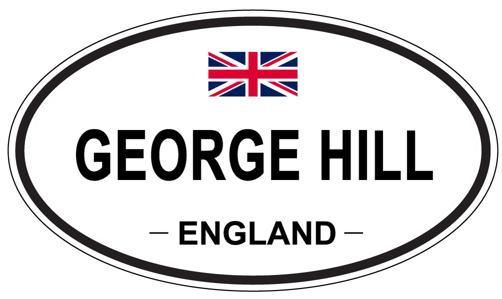 GEORGE HILL, England - Oval Magnet