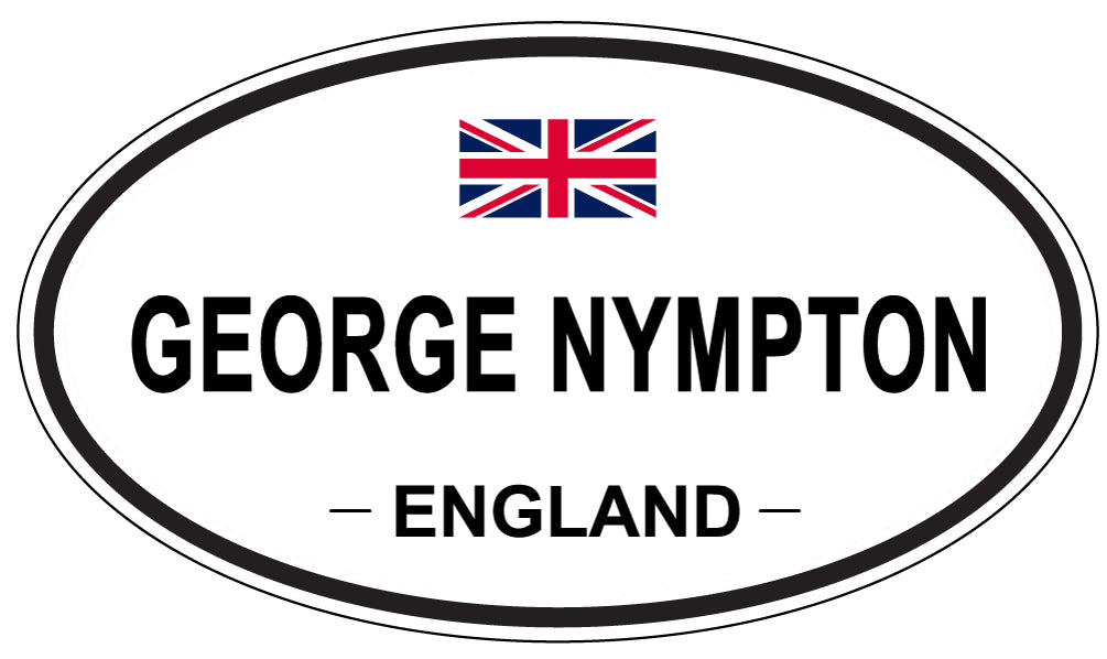 GEORGE NYMPTON, ENGLAND - Oval Sticker