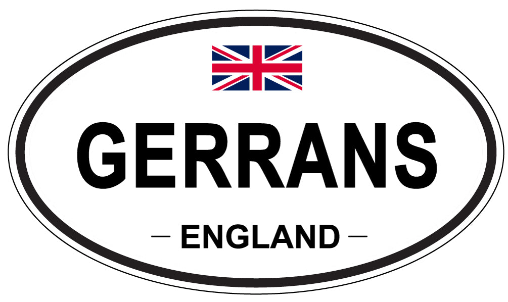 GERRANS, England - Oval Magnet
