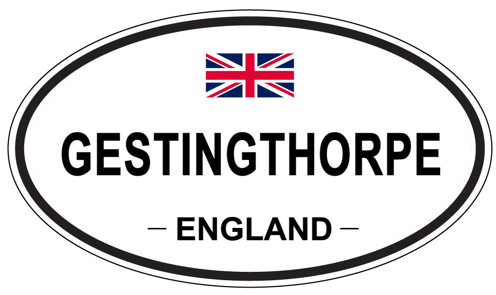 GESTINGTHORPE, ENGLAND - Oval Sticker