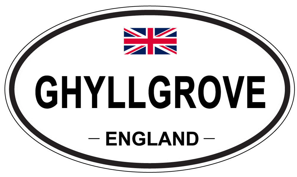 GHYLLGROVE, ENGLAND - Oval Sticker