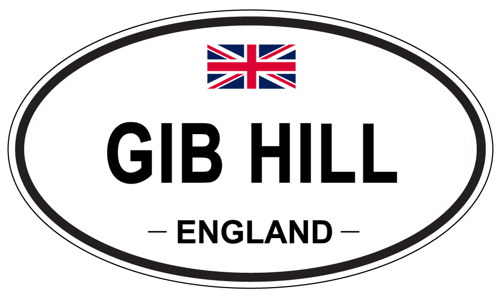 GIB HILL, England - Oval Magnet