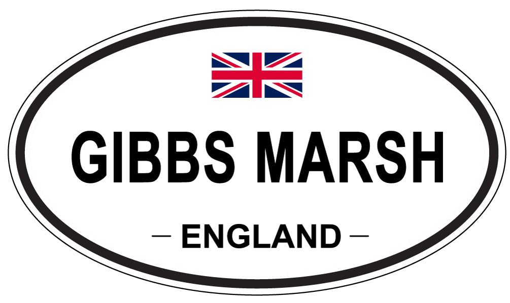GIBBS MARSH, England - Oval Magnet