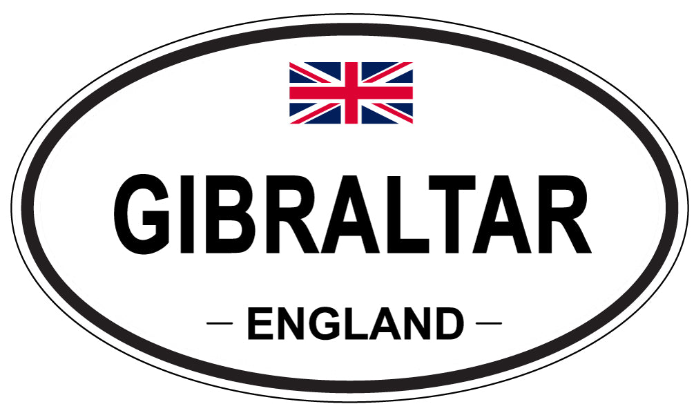 GIBRALTAR, England - Oval Magnet