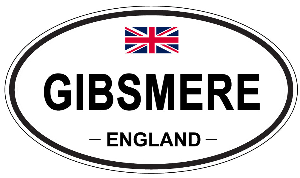 GIBSMERE, England - Oval Magnet