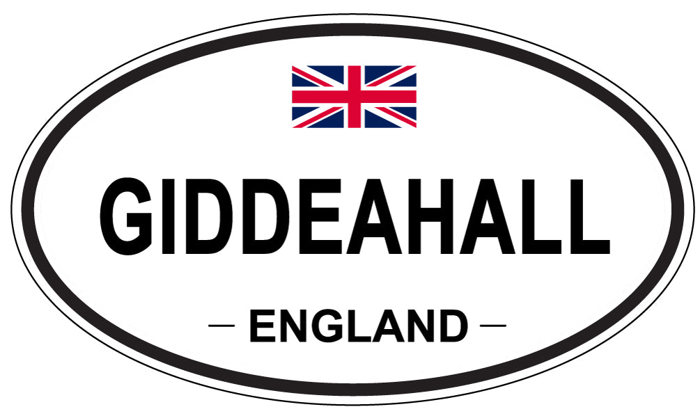 GIDDEAHALL, ENGLAND - Oval Sticker