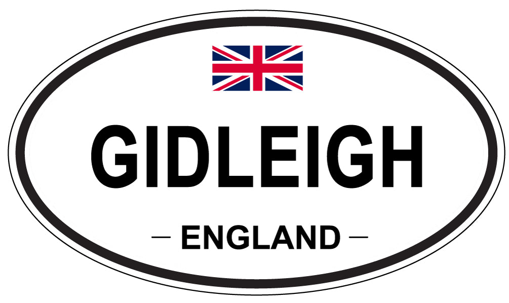 GIDLEIGH, England - Oval Magnet