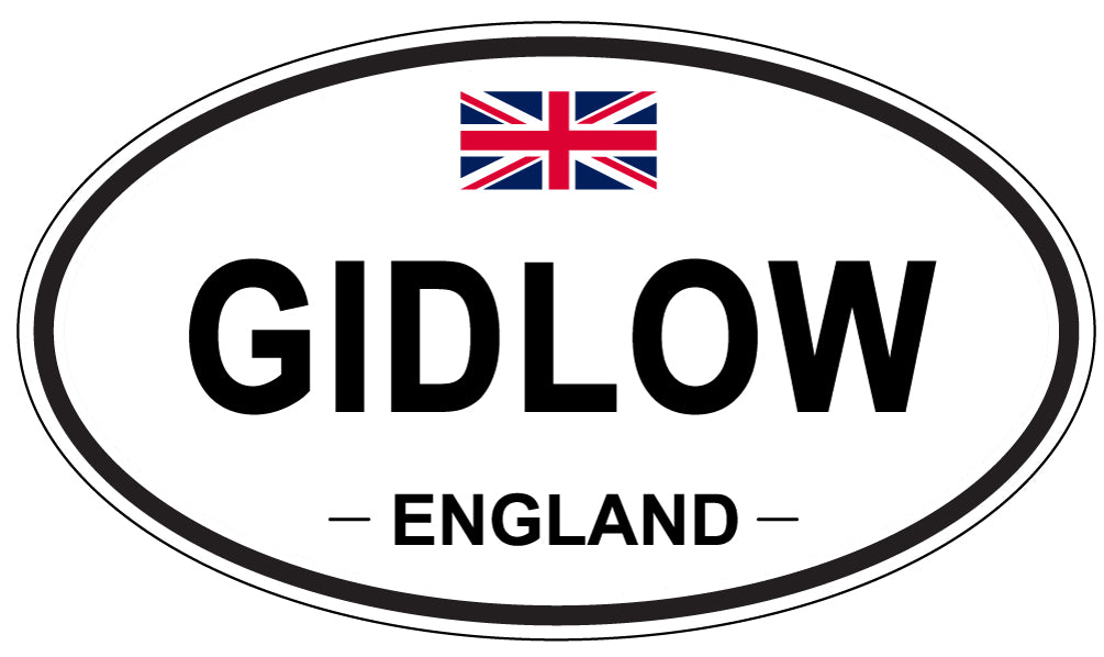 GIDLOW, England - Oval Magnet