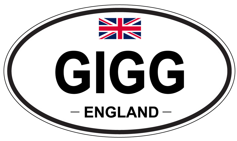 GIGG, ENGLAND - Oval Sticker