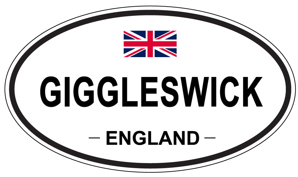 GIGGLESWICK, ENGLAND - Oval Sticker