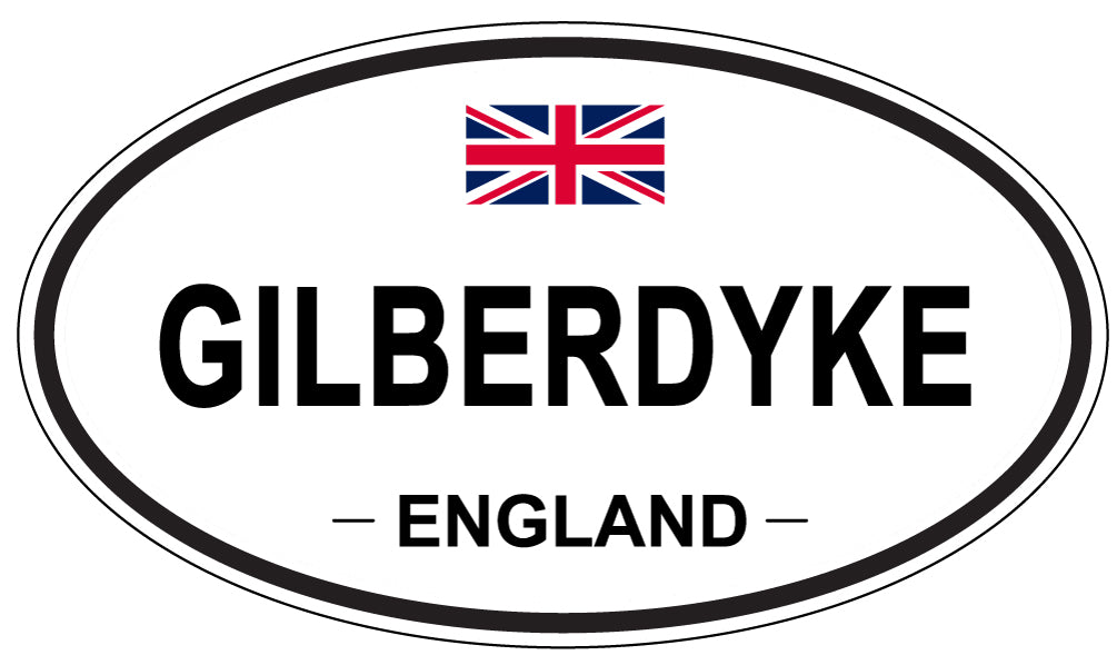 GILBERDYKE, ENGLAND - Oval Sticker