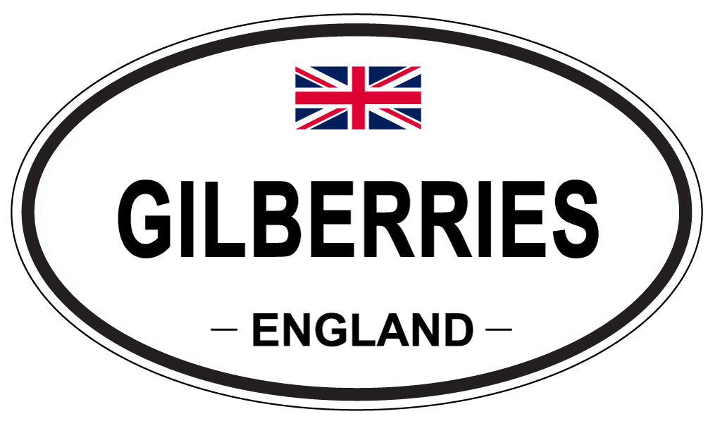 GILBERRIES, ENGLAND - Oval Sticker