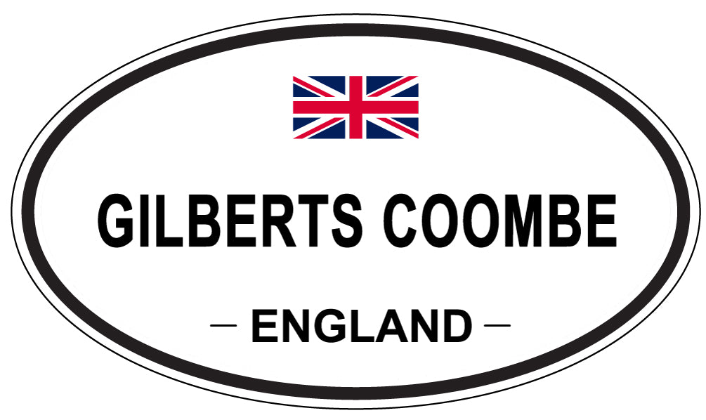 GILBERTS COOMBE, ENGLAND - Oval Sticker