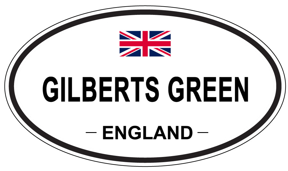 GILBERTS GREEN, ENGLAND - Oval Sticker