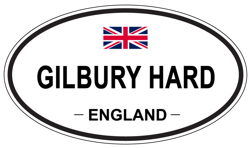 GILBURY HARD, England - Oval Magnet