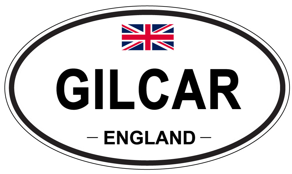 GILCAR, England - Oval Magnet