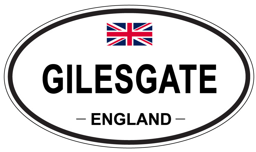 GILESGATE, ENGLAND - Oval Sticker