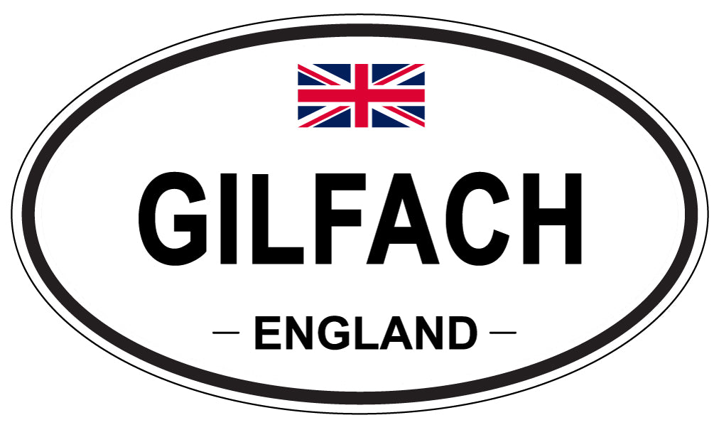 GILFACH, England - Oval Magnet