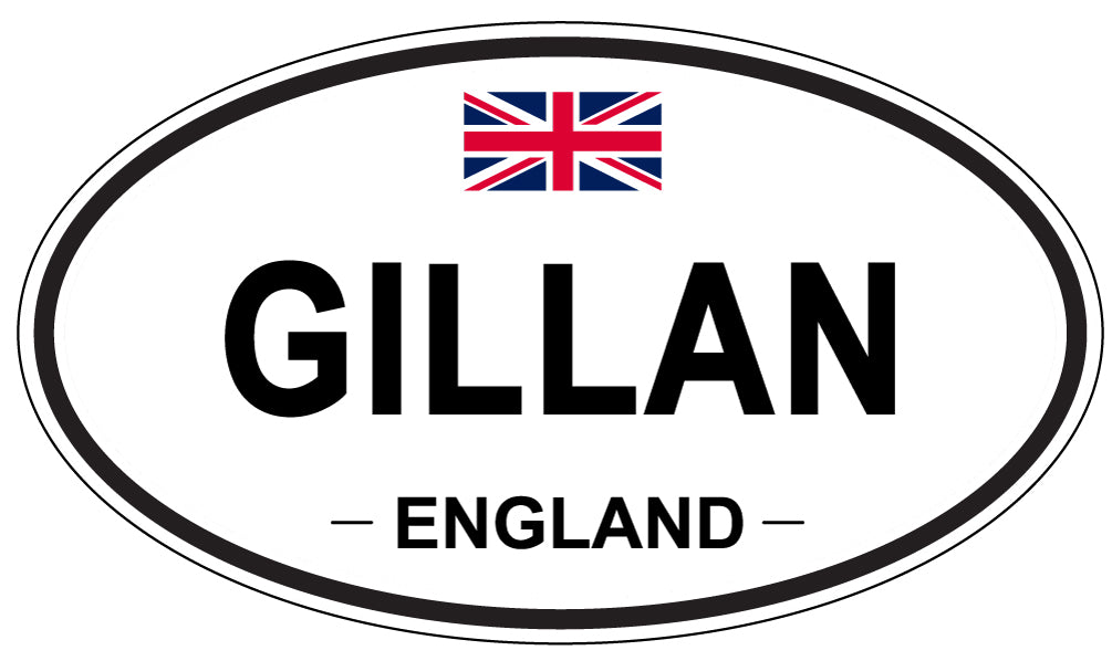 GILLAN, England - Oval Magnet