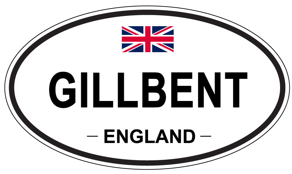 GILLBENT, ENGLAND - Oval Sticker