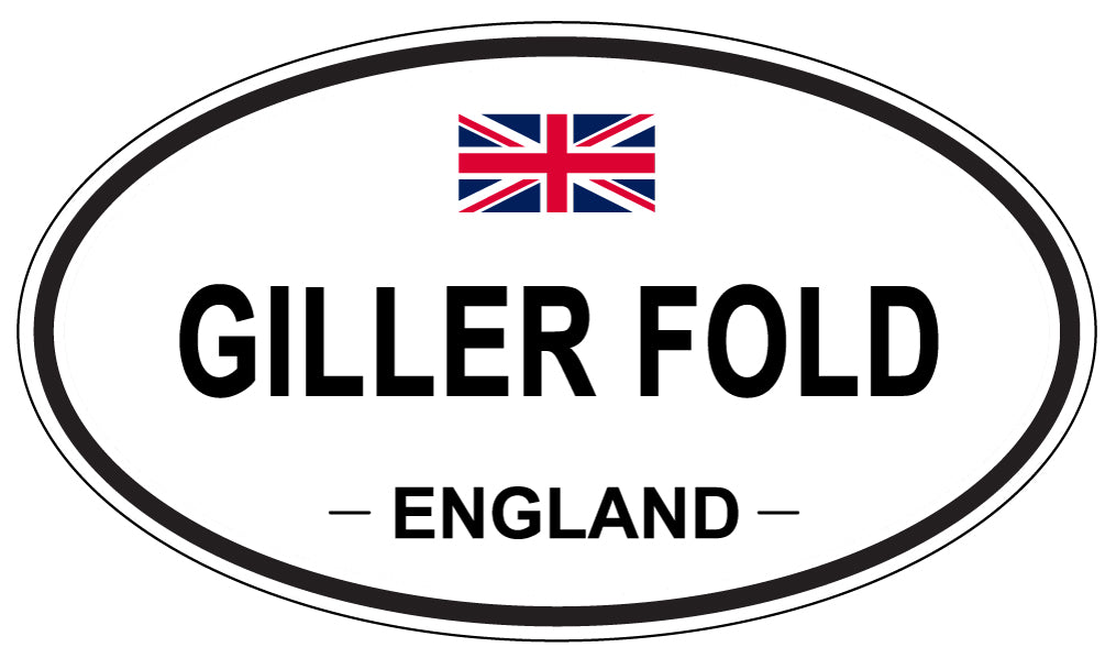 GILLER FOLD, ENGLAND - Oval Sticker