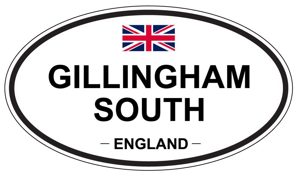 GILLINGHAM SOUTH, England - Oval Magnet