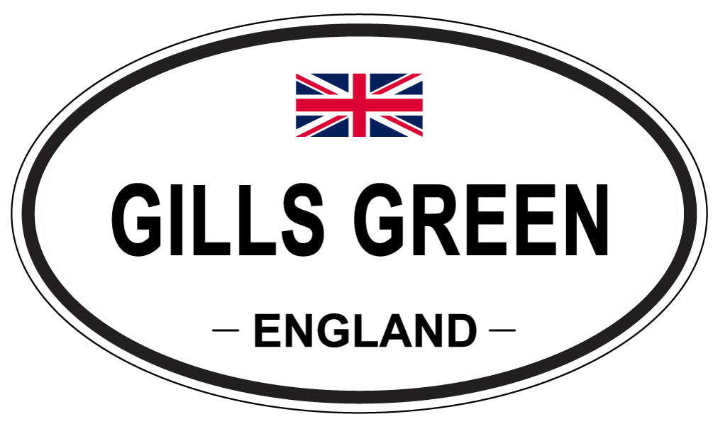 GILLS GREEN, ENGLAND - Oval Sticker