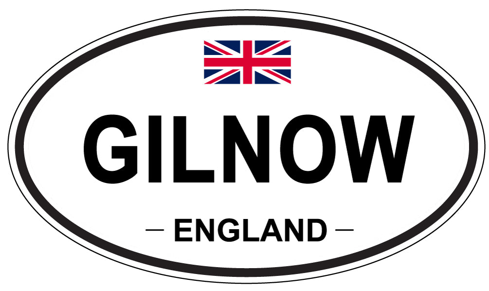 GILNOW, England - Oval Magnet