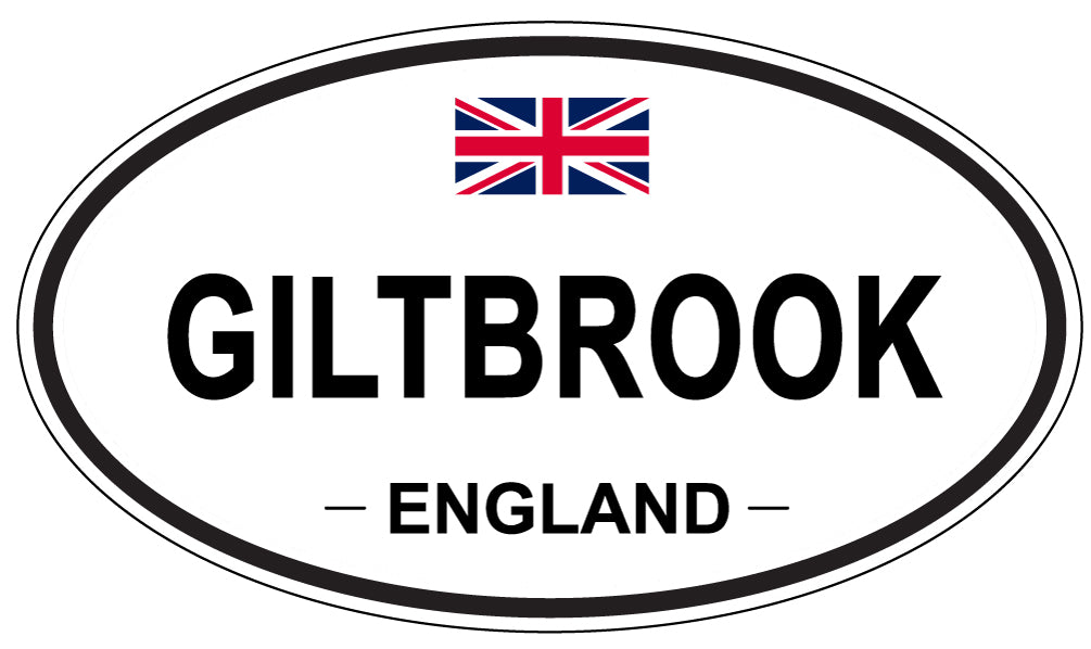 GILTBROOK, ENGLAND - Oval Sticker