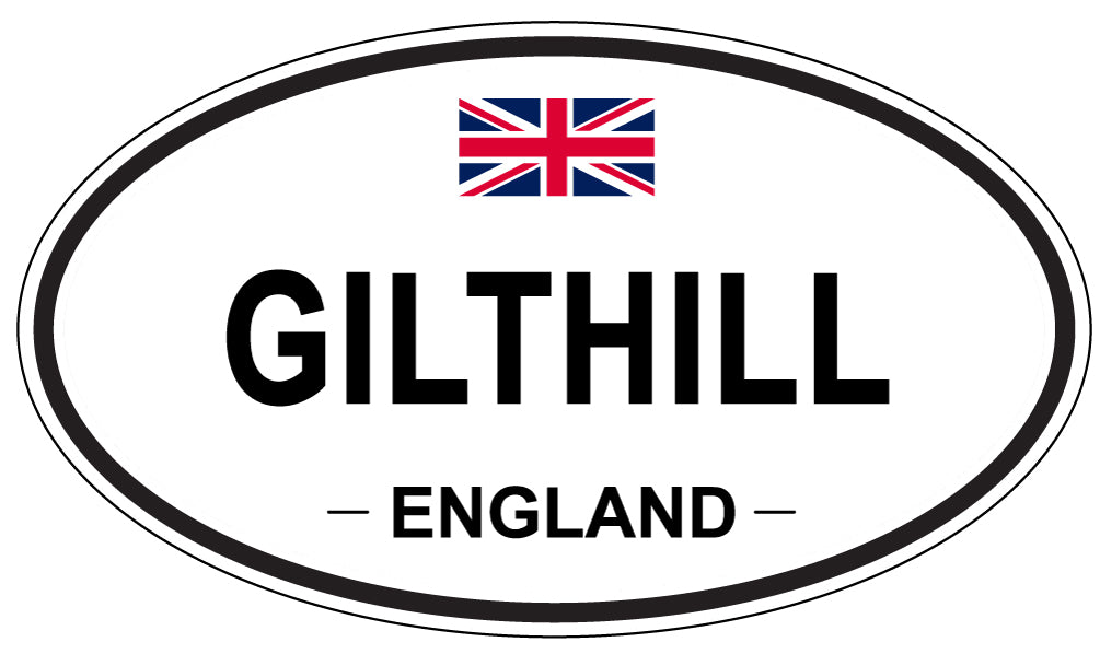 GILTHILL, ENGLAND - Oval Sticker