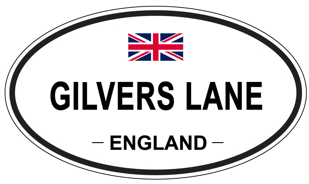 GILVERS LANE, England - Oval Magnet