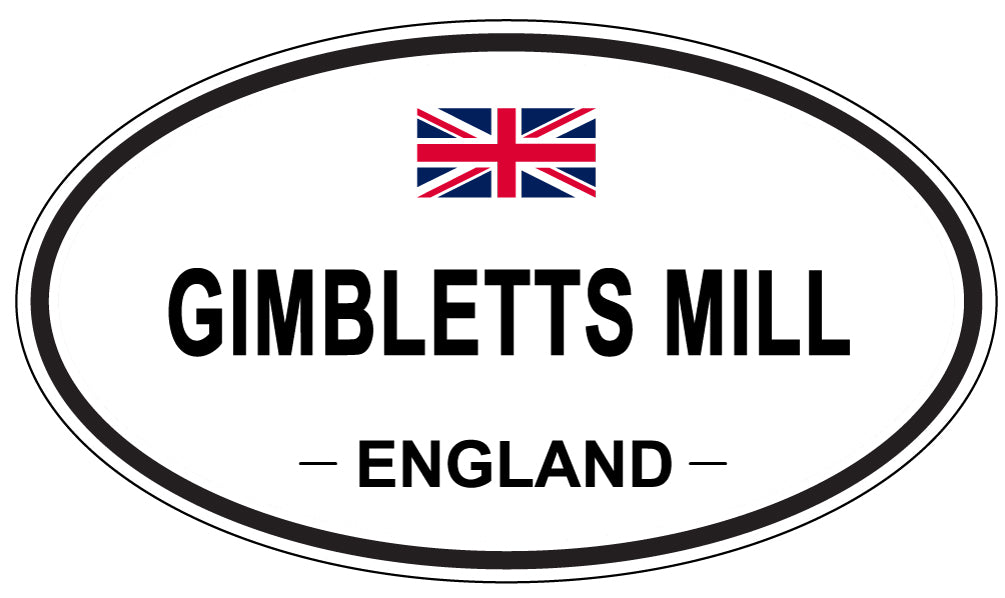 GIMBLETTS MILL, ENGLAND - Oval Sticker