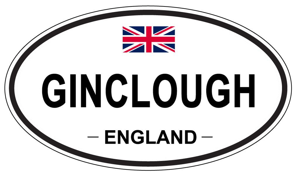 GINCLOUGH, ENGLAND - Oval Sticker